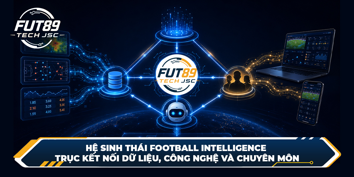 Hệ sinh thái Football Inteligence - Trục kết nối dữ liệu công nghệ và chuyên môn